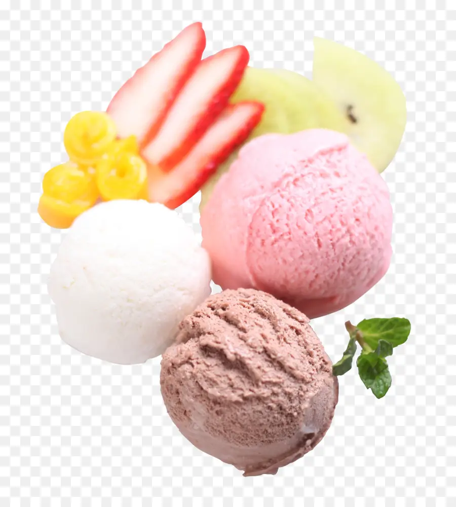 Bolas De Helado，Fresa PNG