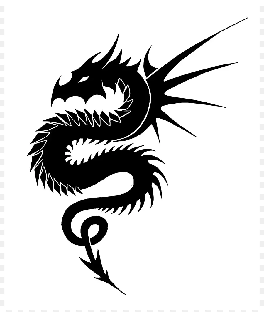 En Blanco Y Negro，Dragón PNG