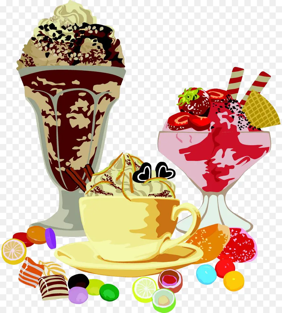 Helados，Postre PNG