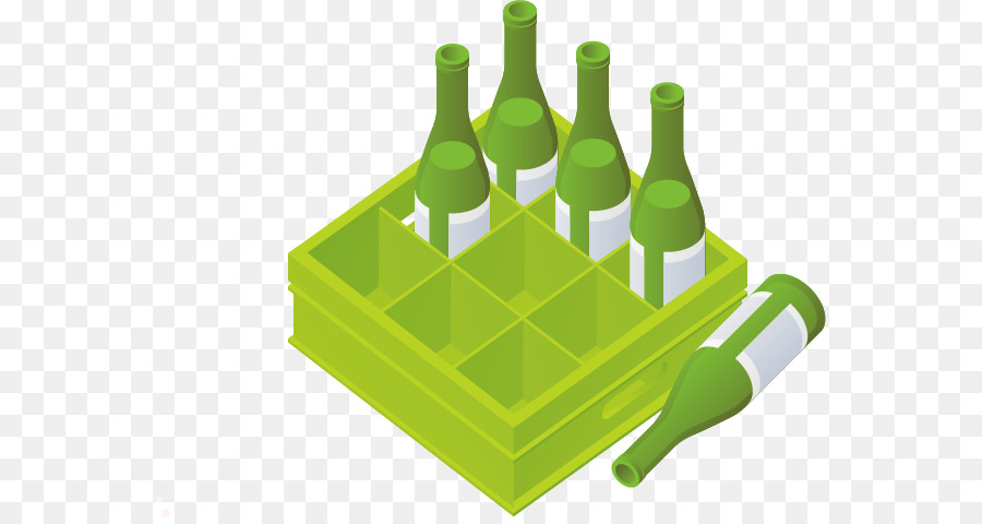 Botellas Verdes，Caja PNG