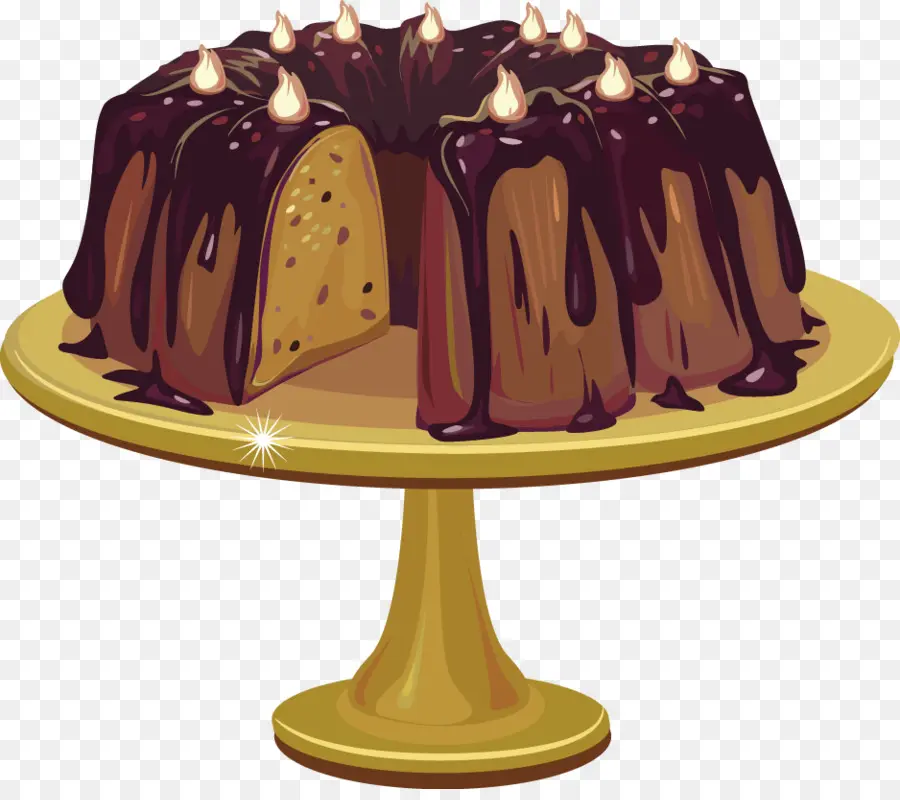 Pastel De Chocolate，Postre PNG