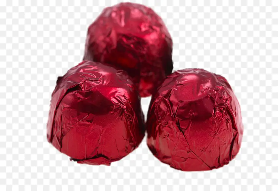 Chocolates Envueltos Rojos，Dulce PNG