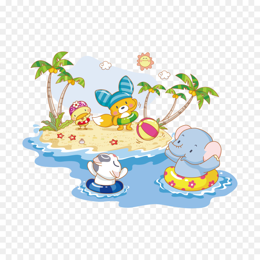 Playa，Animales PNG