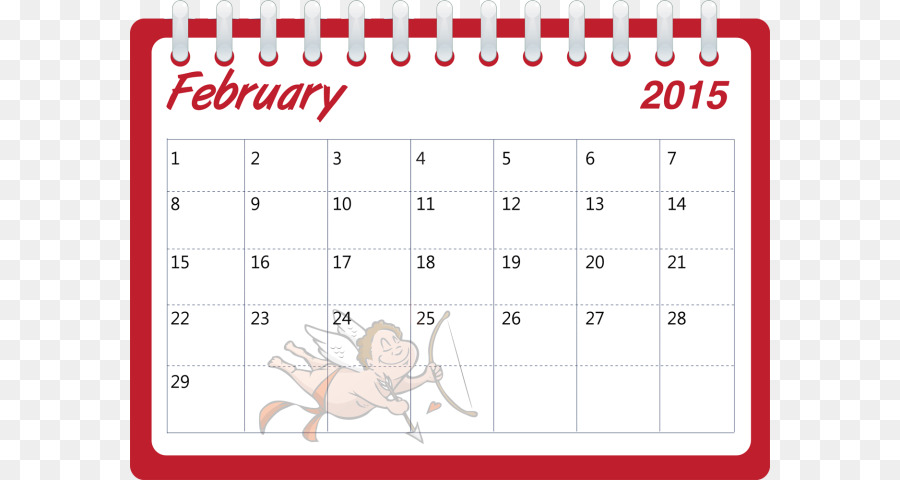 Febrero，Calendario PNG