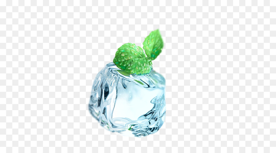 Cubito De Hielo，Menta PNG