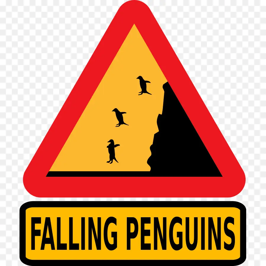 Pingüinos Cayendo，Advertencia PNG