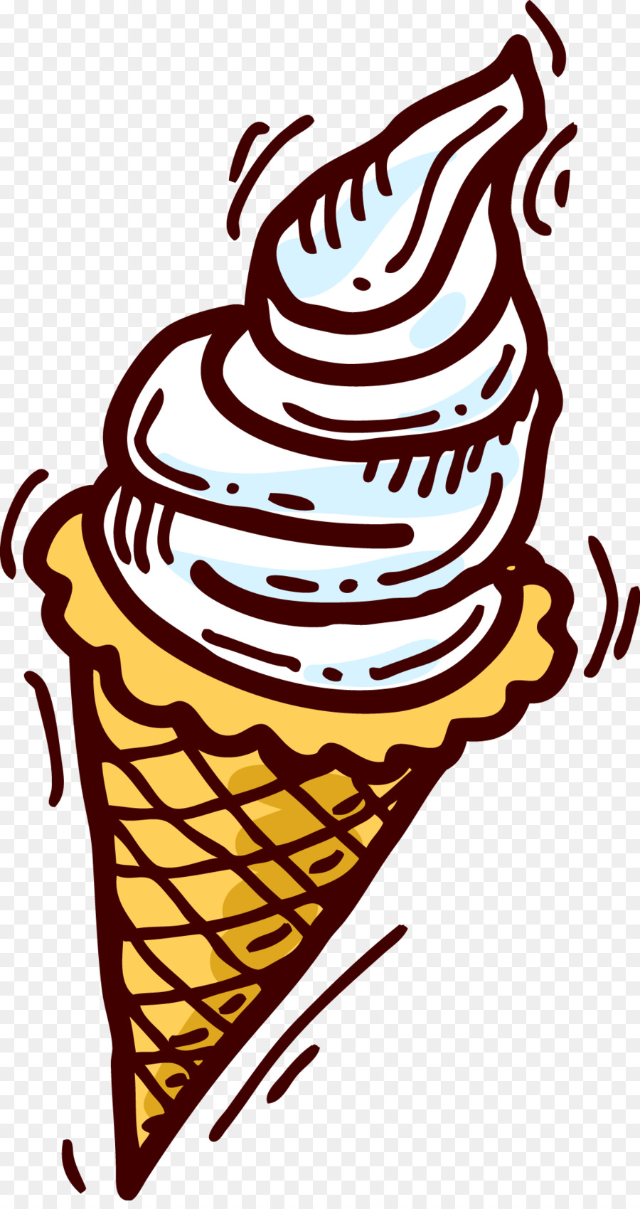 Cono De Helado，Postre PNG