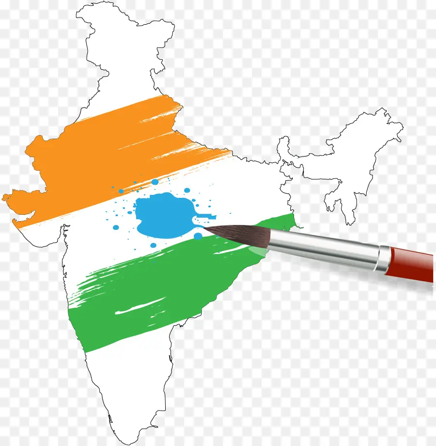 La India，Mapa PNG