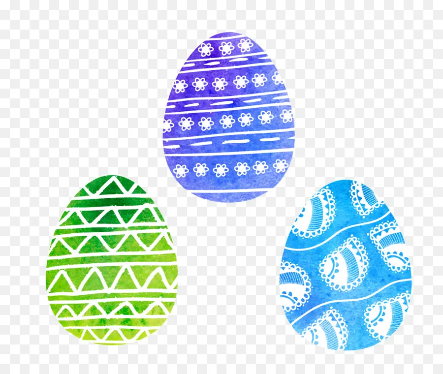 Huevos De Pascua Decorados，Pascua De Resurrección PNG