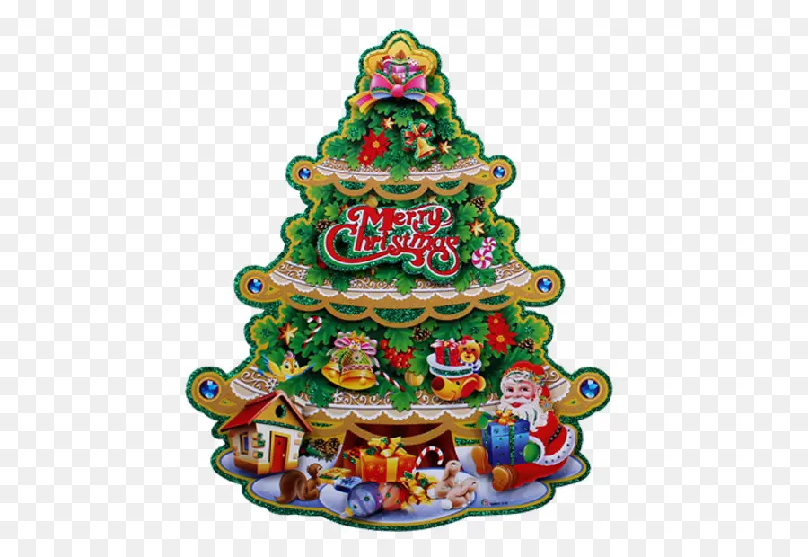 árbol De Navidad，Santa Claus PNG