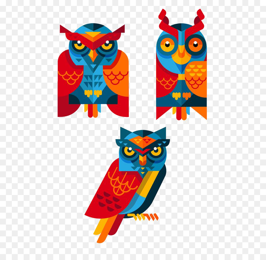 Búhos Coloridos，Aves PNG