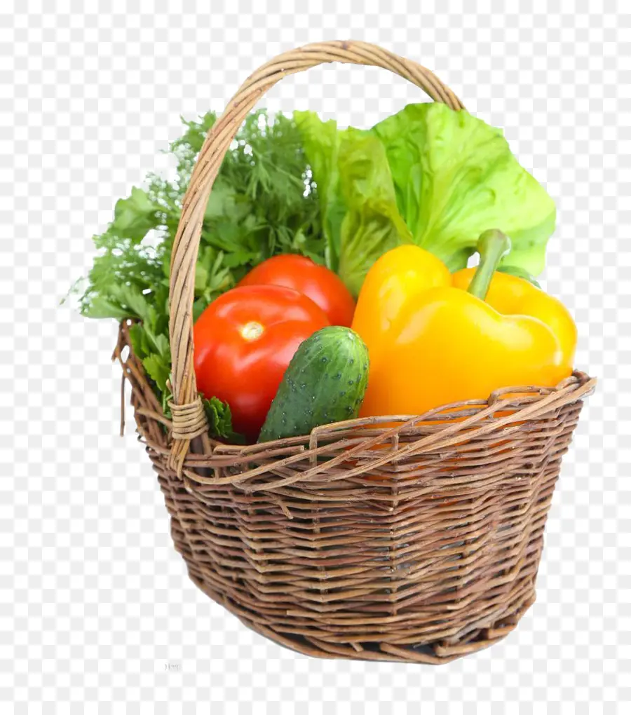 Cesta De Verduras，Fresco PNG