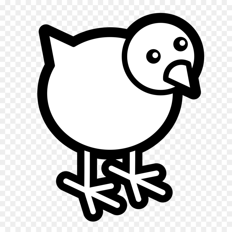 Pollo，En Blanco Y Negro PNG