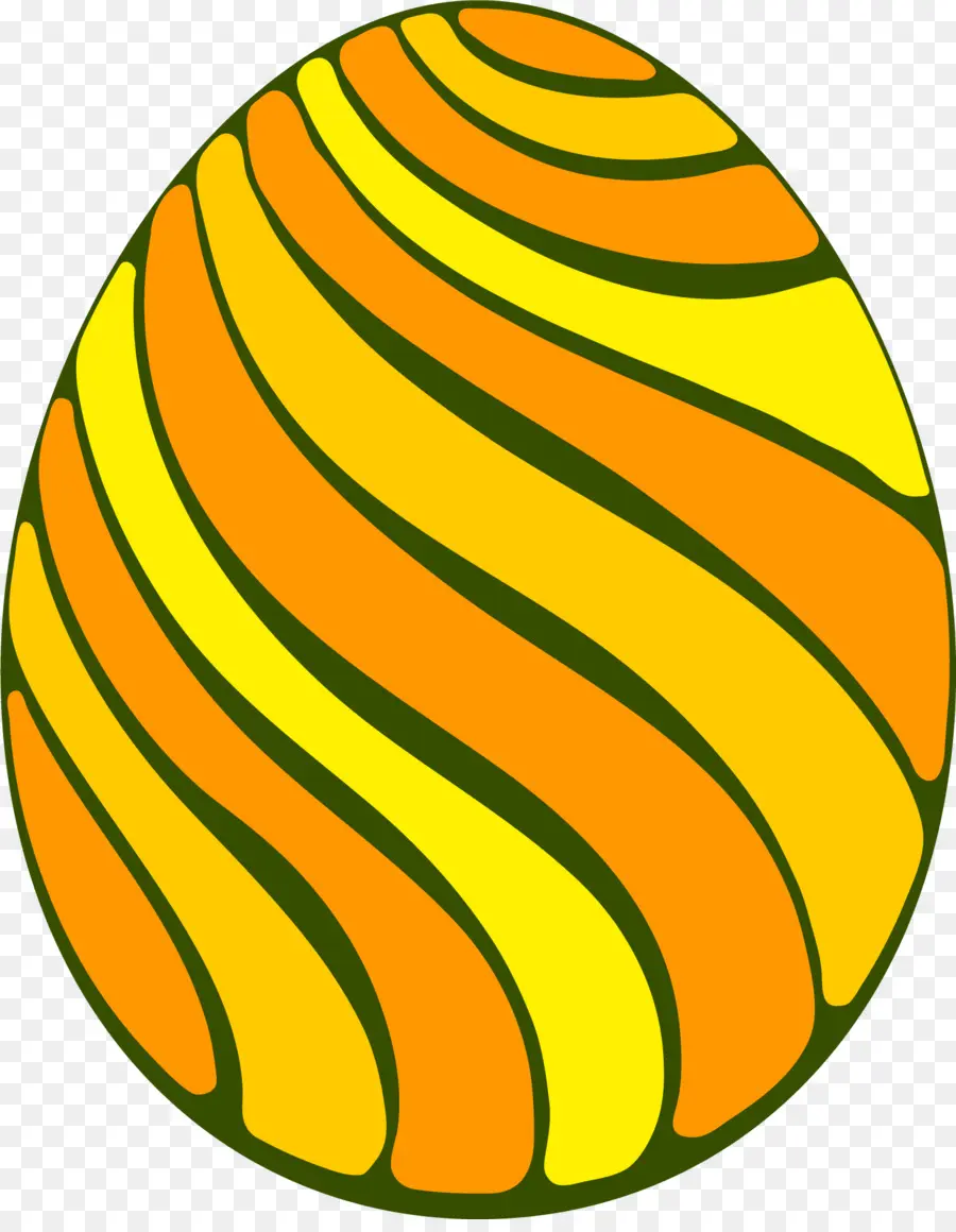 Huevo Naranja Y Amarillo，Pascua De Resurrección PNG