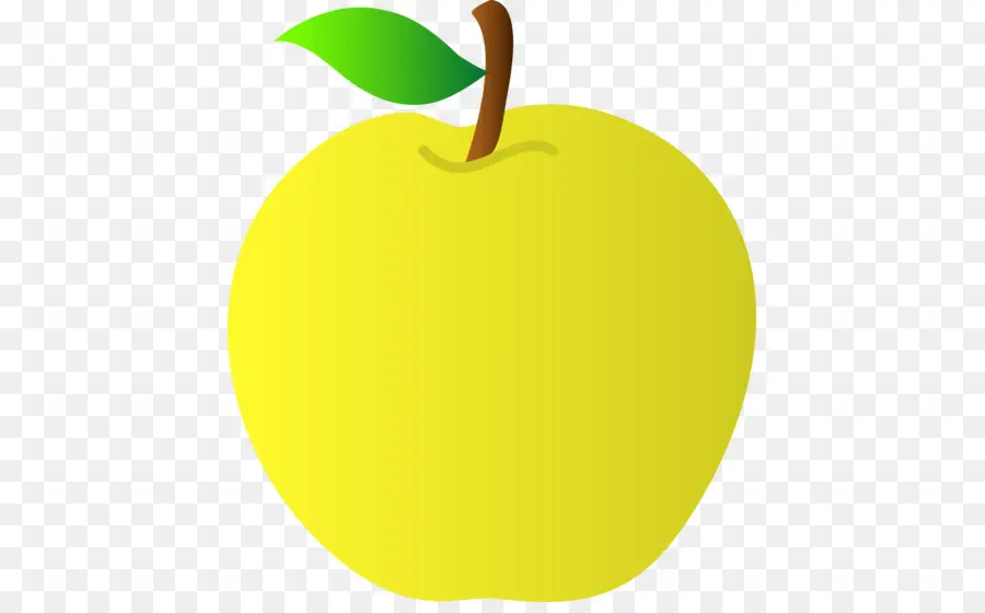 Apple，Amarillo PNG