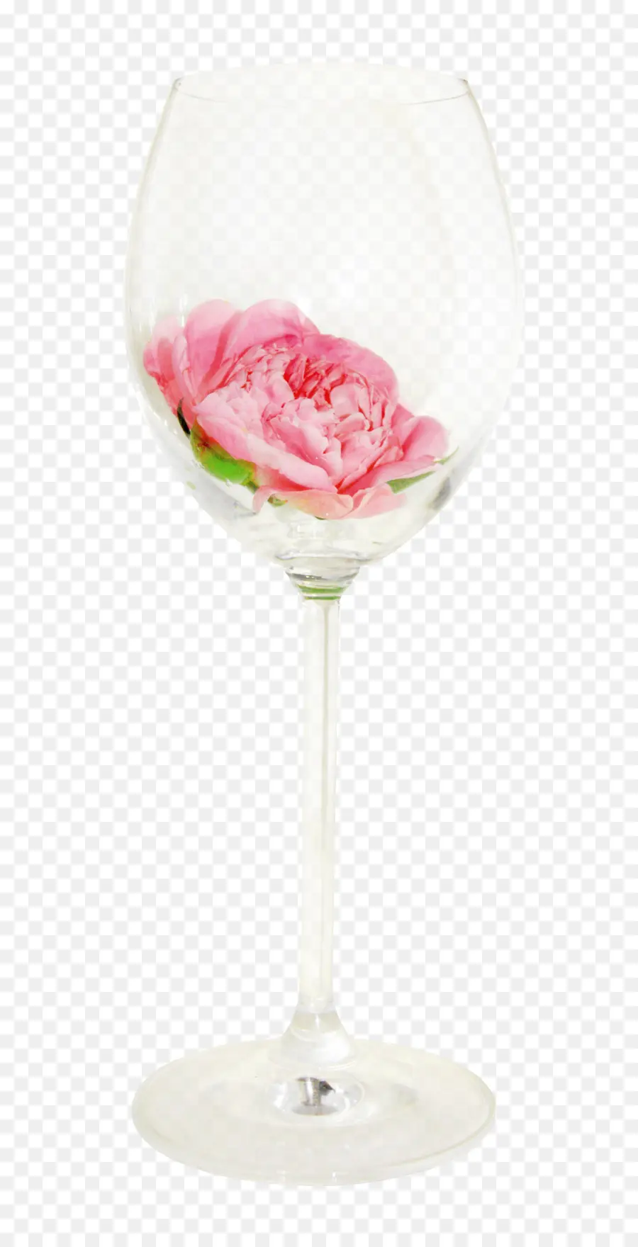 Flor En Copa De Vino，Rosa PNG