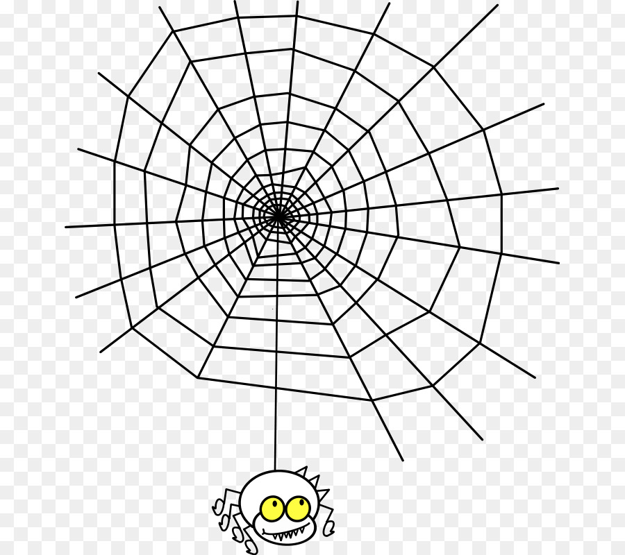 Araña De Dibujos Animados Y Web，Web PNG