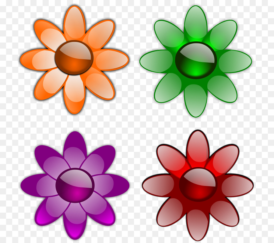 Flores Coloridas，Pétalos PNG