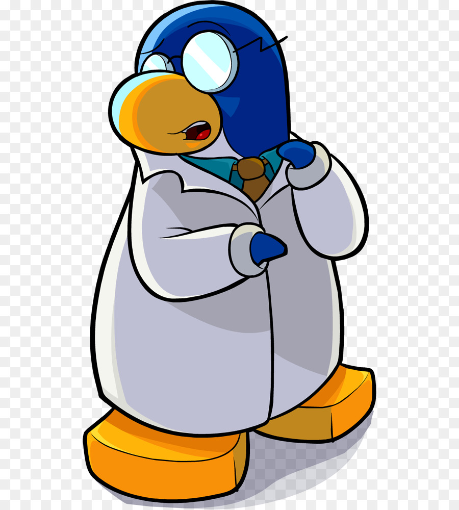 Científico Pingüino，Bata De Laboratorio PNG