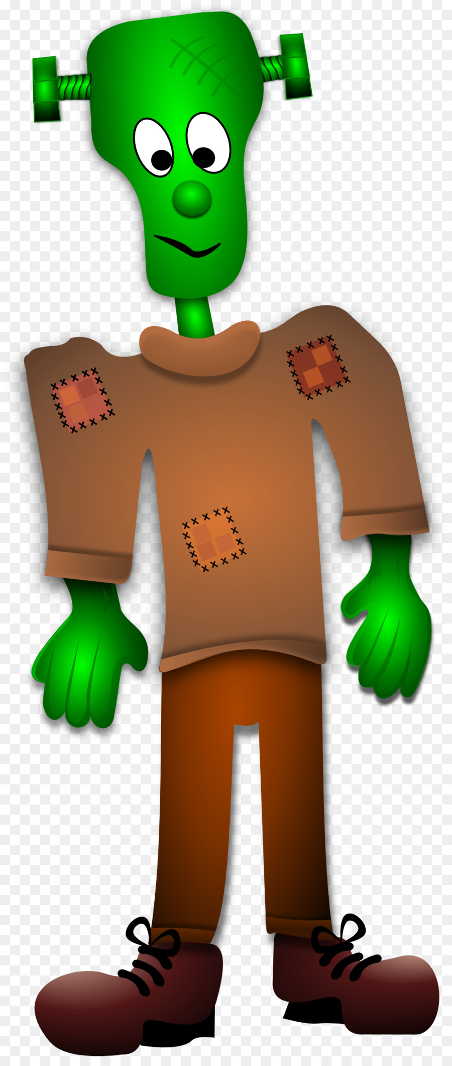 Personaje De Dibujos Animados Verde，Verde PNG