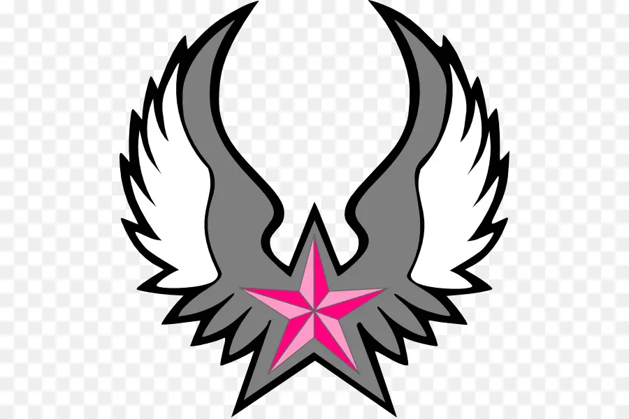 Estrella Con Alas，Emblema PNG