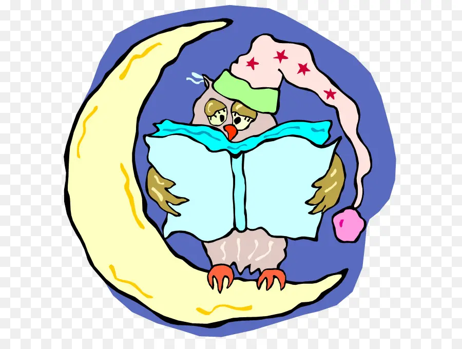 Lectura De Búho，Luna PNG