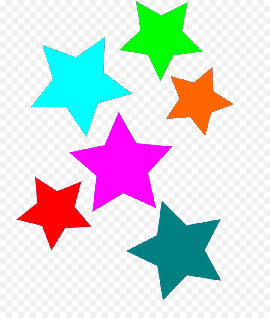 Estrellas Coloridas，Estrellas PNG