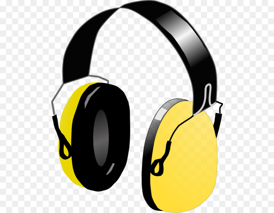 Auriculares，Amarillo PNG