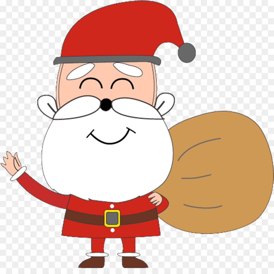 Papá Noel Con Saco，Navidad PNG