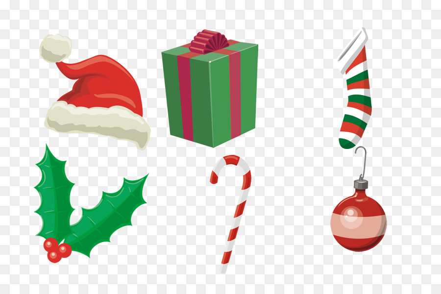 Decoraciones Navideñas，Gorro De Papá Noel PNG