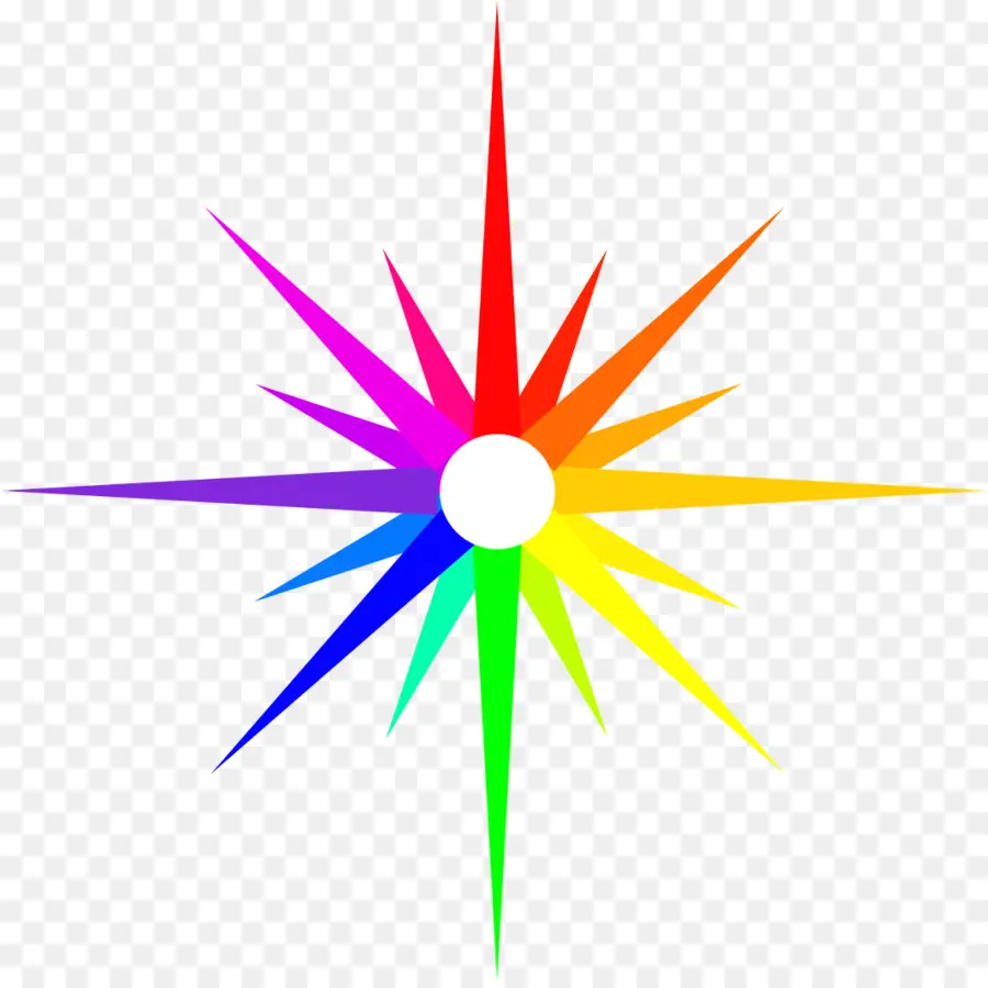 Estrella Arcoiris，Vistoso PNG