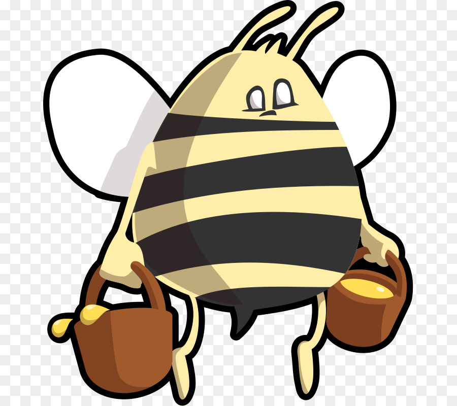 Abeja De Dibujos Animados，Miel PNG