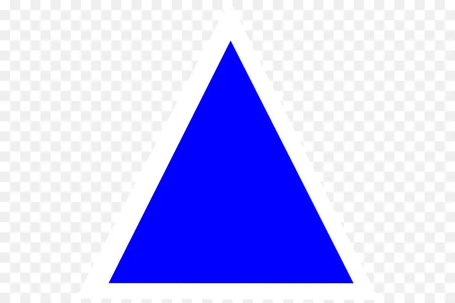 Triángulo，Azul PNG