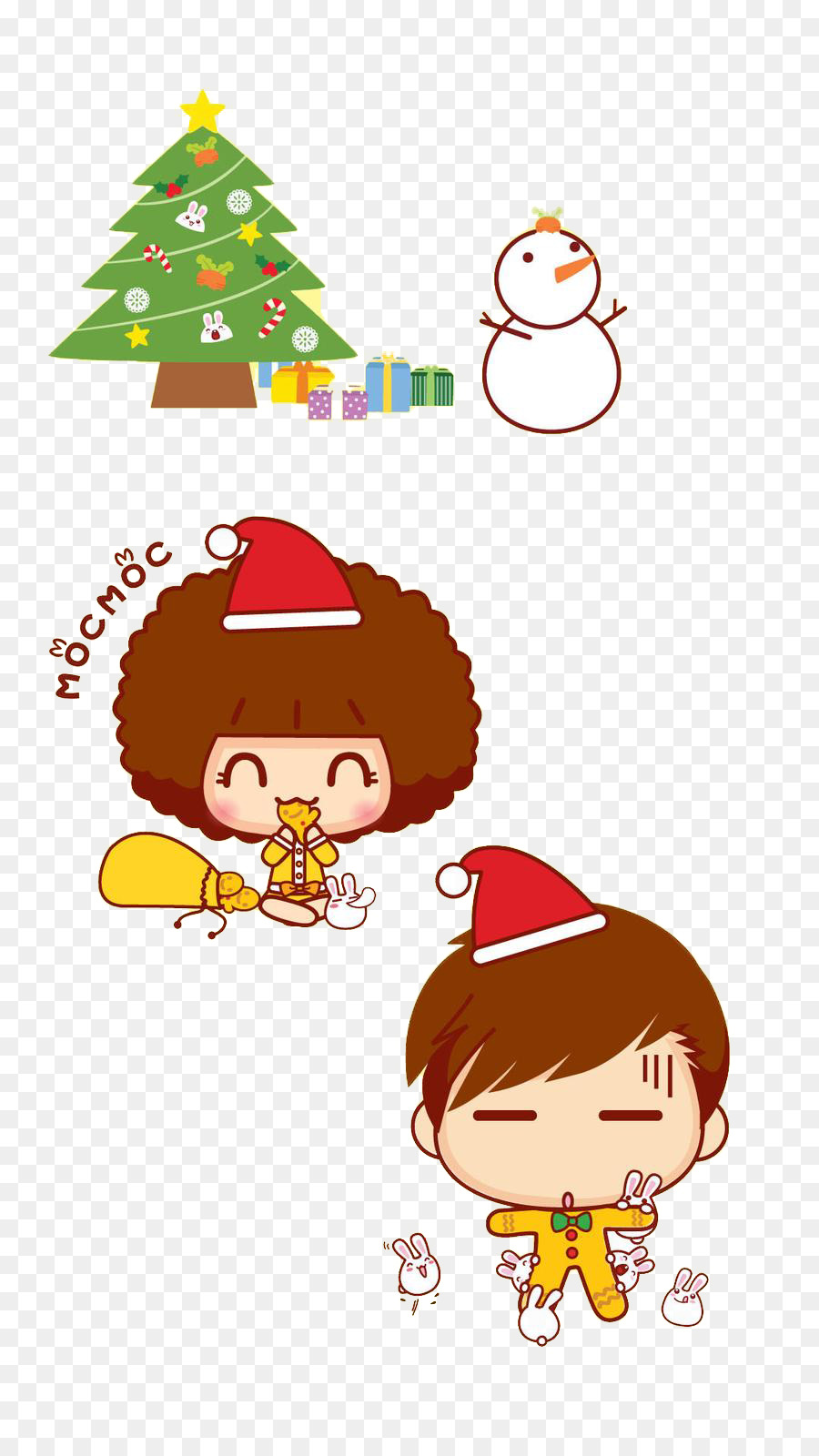 Garabatos De Navidad，Árbol PNG