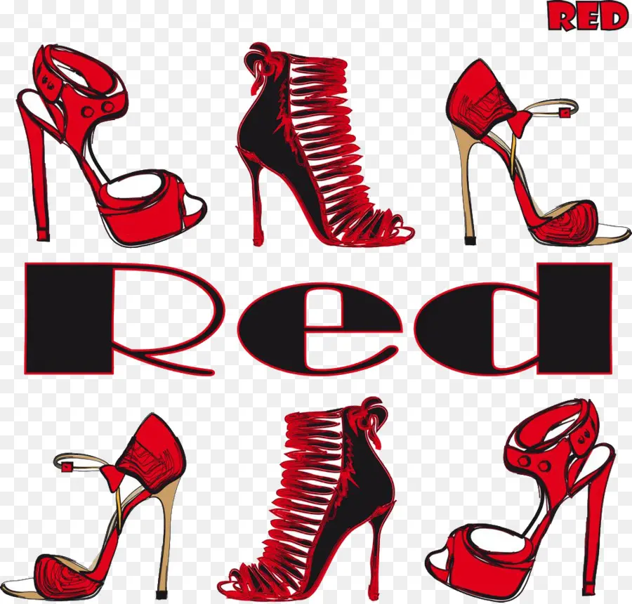 Tacones Rojos，Moda PNG