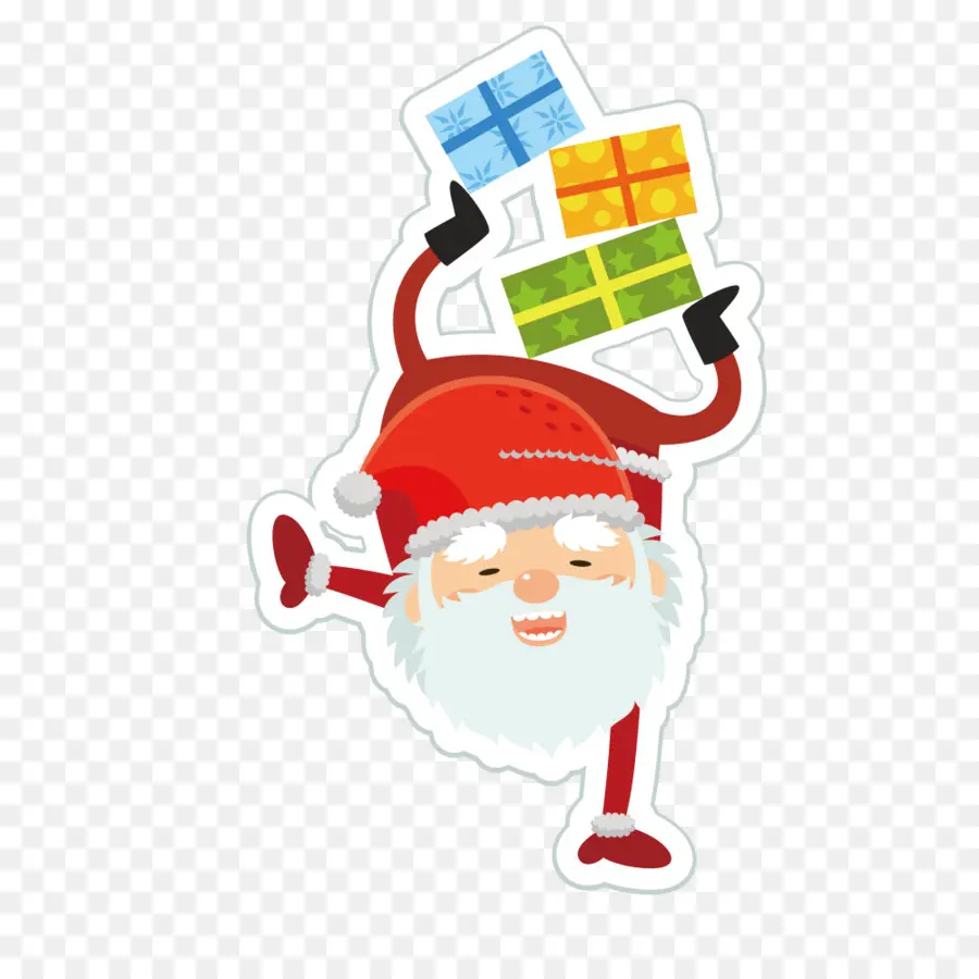 Santa Claus，De Dibujos Animados PNG