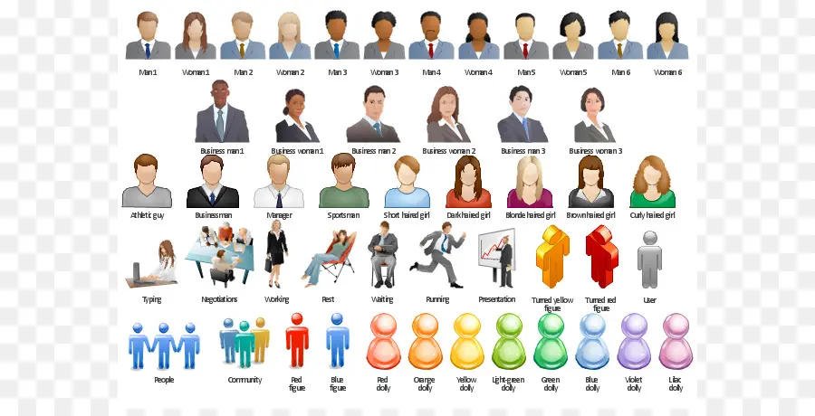 Iconos De Personas，Negocio PNG