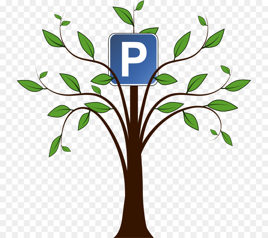 Aparcamiento，árbol PNG