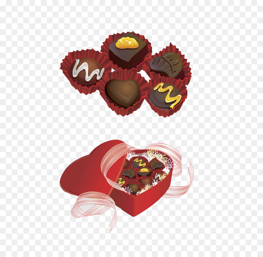 Bombones En Forma De Corazon，Dulces PNG