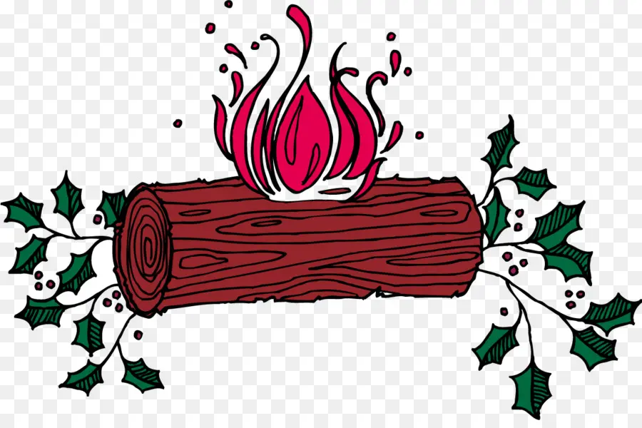 Tronco De Navidad，Fuego PNG