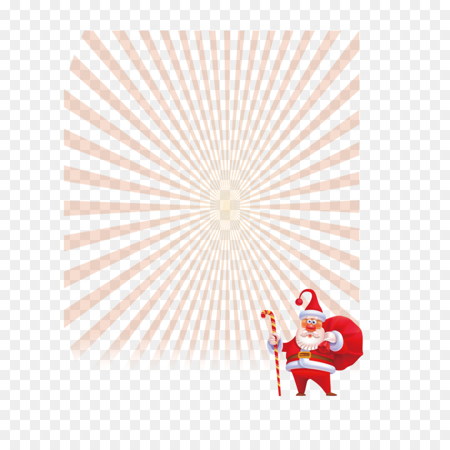 Papá Noel Con Rayos，Navidad PNG