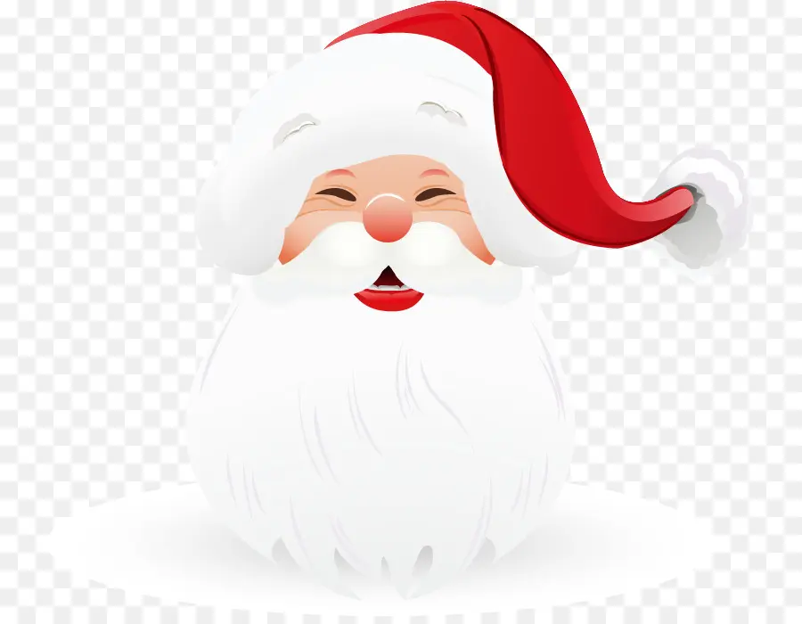 Papá Noel，Rostro PNG