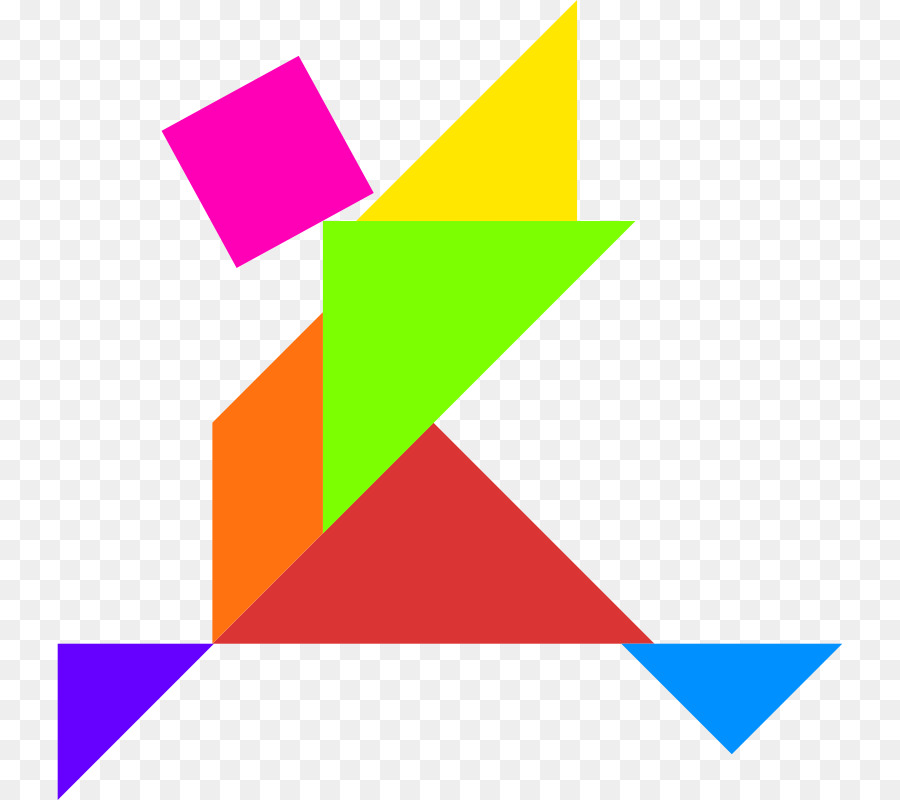 Tangram，Rompecabezas PNG