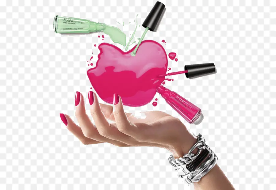 Mano Con Esmalte De Uñas，Esmalte De Uñas PNG