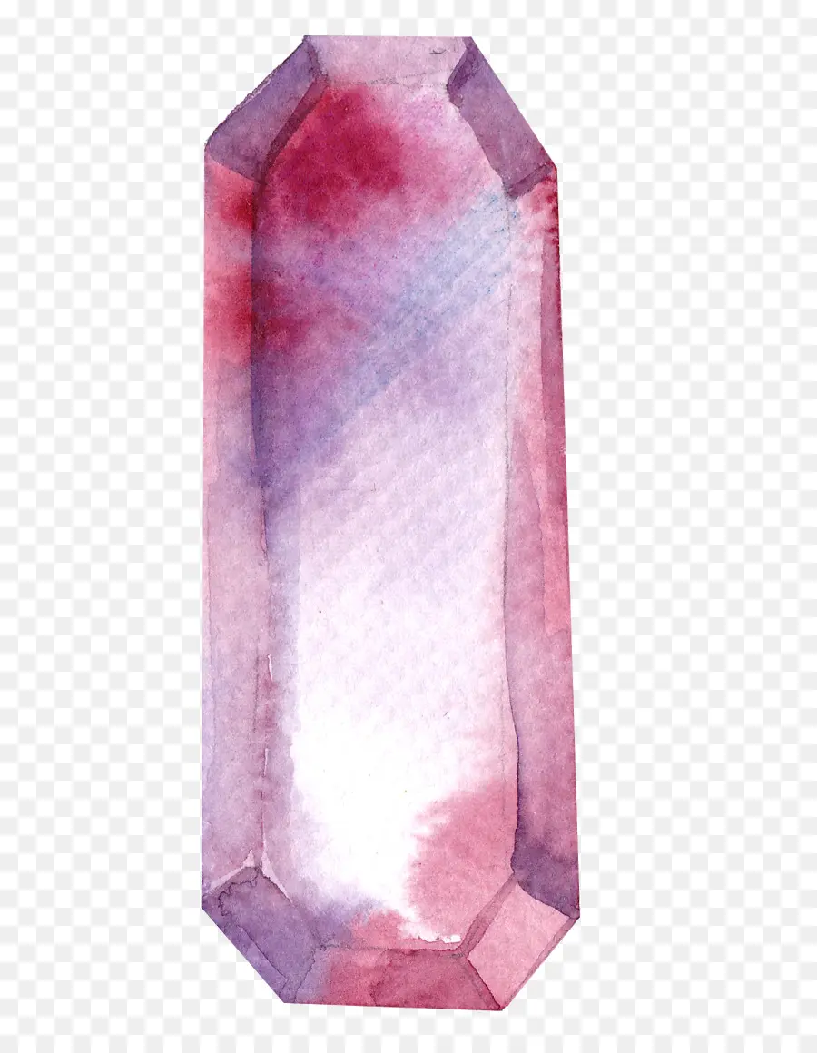 Cristal Morado Y Rojo，Joya PNG