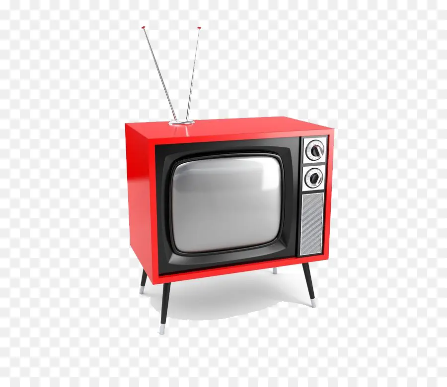 Tv Retro Roja Y Blanca，Antena PNG