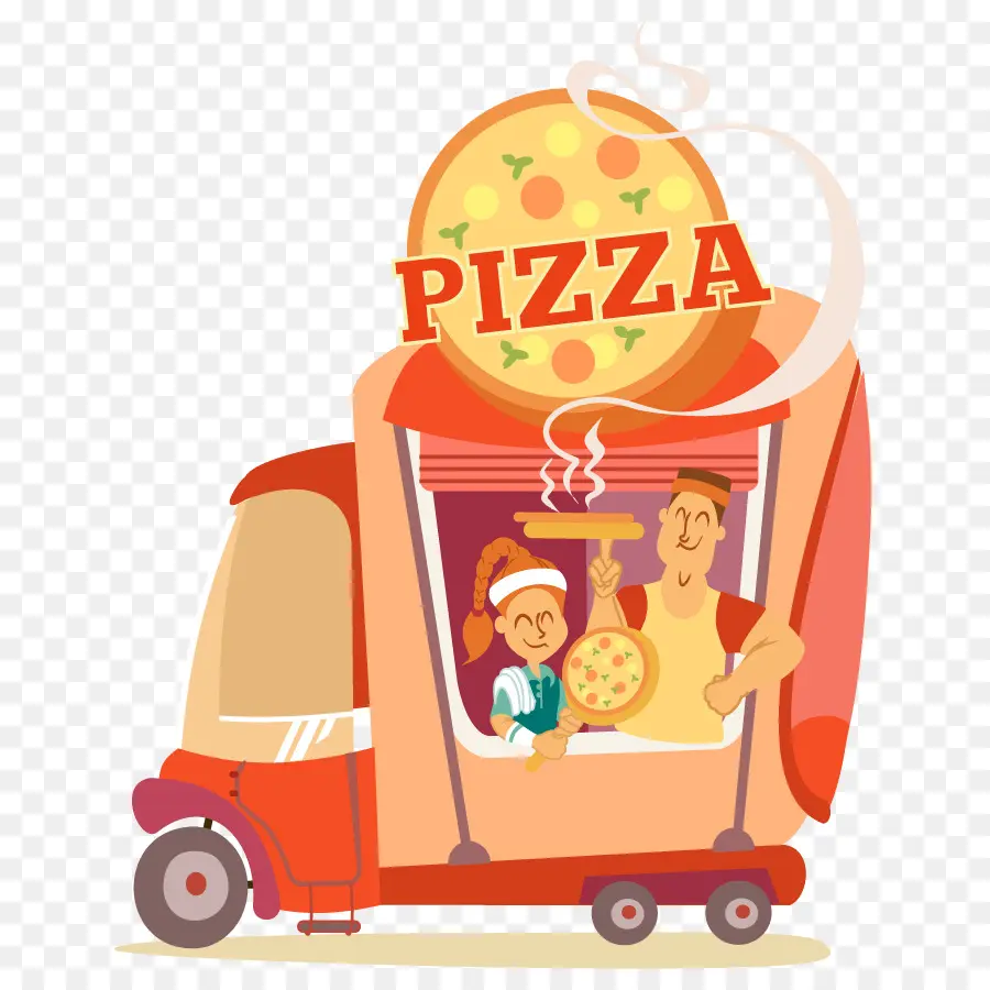 Camion De Pizzas，Pizza PNG