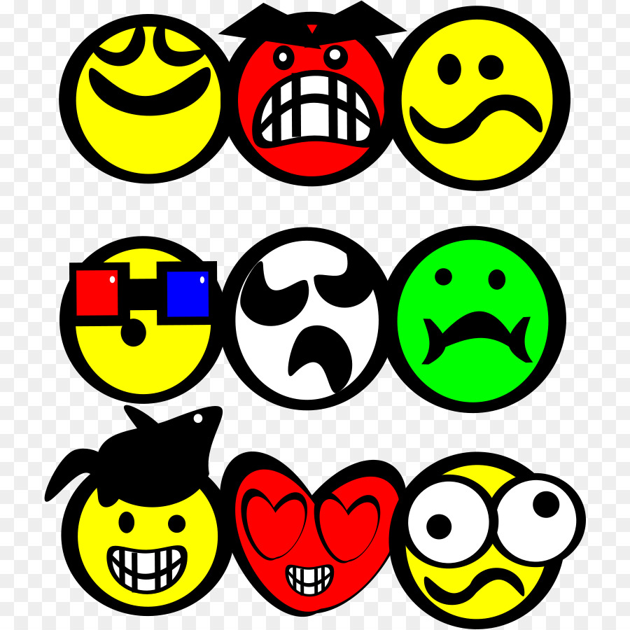 Emoticones，Caras PNG