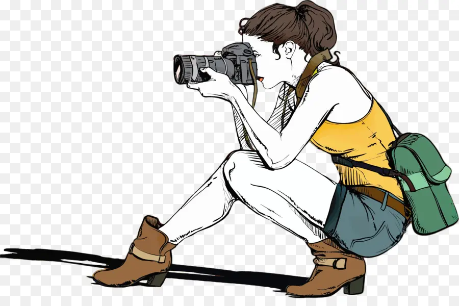 Fotógrafo，Silueta PNG