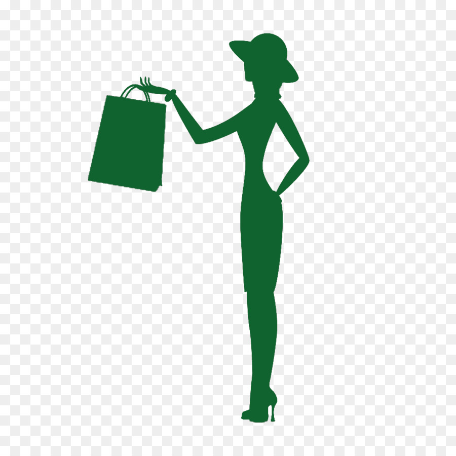 Mujer De Compras，Bolsa PNG